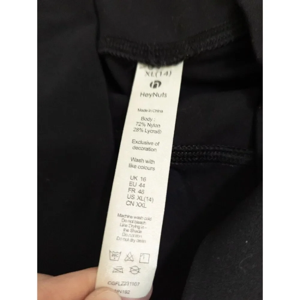 Hey‎ Nuts black and THE GYM PEOPLE Thick High Waist leggings (2) size XL